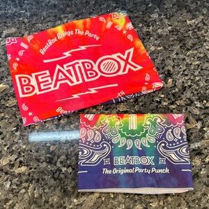 BeatBox Party Punch Bandanas Lot of 2 | Multi-Use Headwear Hiking Sweat Towels